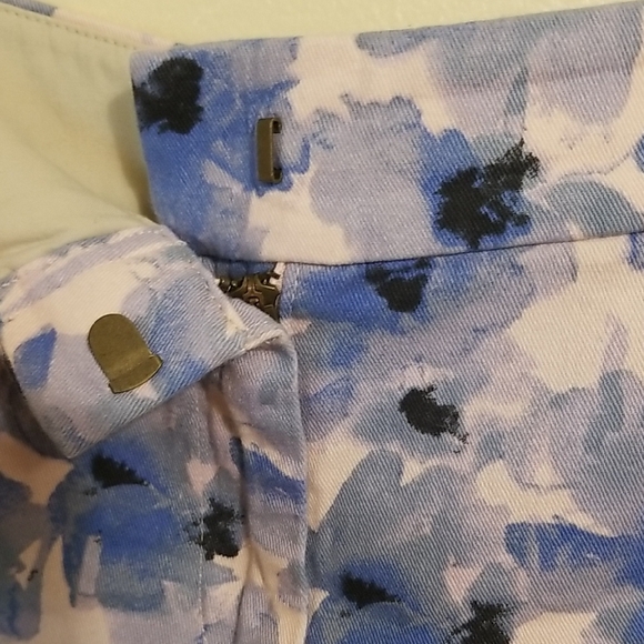 J.Crew 100% Cotton Womens Blue Pink Floral Stretch Chino Mid Rise Shorts Size 10 - Picture 6 of 11